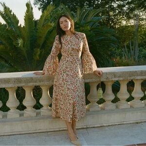 DǑEN Noisette Dress in Lydden Garden